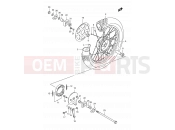 SUZUKI DR125SE R (1994) (E04) 47 - REAR WHEEL