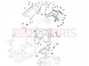 PIAGGIO NRG Power DD Rear cover - Splash guard