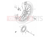 SUZUKI DR125SE S (1995) (E04) 42 - FRONT WHEEL