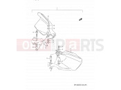 SUZUKI DR125SE R (1994) (E28) 46 - KNUCKLE COVER (OPTION)