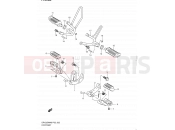 SUZUKI DR125SM K9 (2009) (E02) 32 - FOOTREST