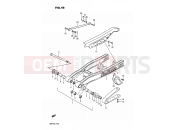 SUZUKI DR200 G (1986) 46 - REAR SWINGING ARM