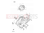 SUZUKI DR200 H (1987) 4 - CRANKCASE COVER
