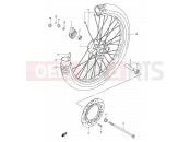 SUZUKI DR200SE Y (2000) 41 - FRONT WHEEL