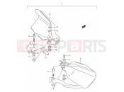 SUZUKI DR200SE K1 (2001) (E03,E28,E33) 38 - KNUCKLE COVER (OPTION)