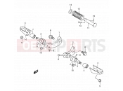 SUZUKI DR200SE K1 (2001) (E24) 28 - FOOTREST (MODEL K1 E24/MODEL K2 E06,P09/MODEL K3/K4/K5 E06)