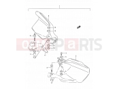 SUZUKI DR200SE K1 (2001) (E24) 37 - KNUCKLE COVER (MODEL K1 E24/MODEL K2 P09 OPT)