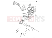 SUZUKI DR200SE K1 (2001) (E24) 46 - REAR WHEEL (MODEL K1)