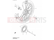 SUZUKI DR200SE K3 (2003) (E06,E24) 41A - FRONT WHEEL (MODEL K2/K3/K4/K5 E06,E24)