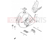 SUZUKI DR200SE K4 (2004) (E06,E24) 29A - FUEL TANK (MODEL K4/K5)