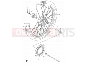 SUZUKI DR200SE K5 (2005) (E06,E24) 41B - FRONT WHEEL (MODEL K2 P09)