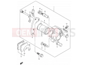 SUZUKI DR200SE K5 (2005) (E06,E24) 42 - FRONT CALIPER (MODEL K1/MODEL K2 P09)