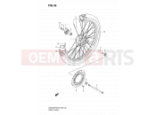 SUZUKI DR200SE K9 (2009) (E03,E28,E33) 42 - FRONT WHEEL