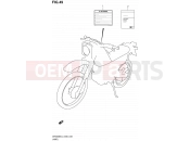 SUZUKI DR200SE L3 (2013) (E24) 49 - LABEL (DR200SEL3 E06)