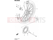SUZUKI DR200SE L5 (2015) (E24) 530A - FRONT WHEEL