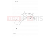SUZUKI DR250 L (1990) 34 - FRONT FENDER