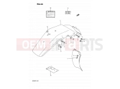 SUZUKI DR250 M (1991) 44 - REAR FENDER - LABEL