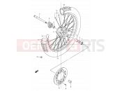 SUZUKI DR250R X (1999) 44 - FRONT WHEEL