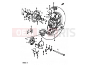SUZUKI DR250S E (1984) 66 - REAR WHEEL (E02,E04,E06,E15,E18,E21,E22,E25,E39)