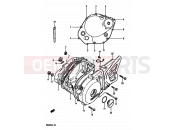 SUZUKI DR250S G (1986) 4 - CRANKCASE COVER