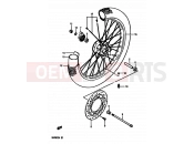 SUZUKI DR250S G (1986) 52 - FRONT WHEEL (MODEL F/G/H)