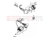 SUZUKI DR250S H (1987) 27 - TURN SIGNAL LAMP (E18,E39)