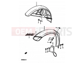 SUZUKI DR250S H (1987) 50 - FRONT FENDER