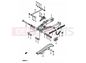 SUZUKI DR250S H (1987) 60 - REAR SWINGING ARM (E01,E24)