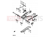 SUZUKI DR250S H (1987) 61 - REAR SWINGING ARM (E02,E04,E06,E15,E18,E21,E22,E25,E39)
