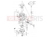SUZUKI DR250S L (1990) 9 - CARBURETOR (MODEL L/M,MODEL N/P/R E24)