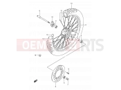 SUZUKI DR250S N (1992) 38 - FRONT WHEEL