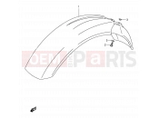 SUZUKI DR250S P (1993) 37 - FRONT FENDER
