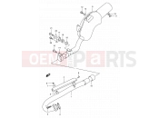 SUZUKI DR350 L (1990) (E01) 11 - MUFFLER