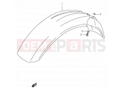 SUZUKI DR350 L (1990) (E01) 32 - FRONT FENDER