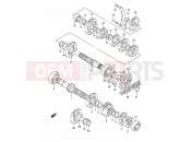 SUZUKI DR350 L (1990) (E03) 15A - TRANSMISSION (E.NO.106033%)
