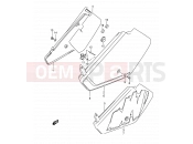 SUZUKI DR350 L (1990) (E03) 29 - FRAME COVER (MODEL L/M)