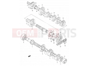 SUZUKI DR350 L (1990) (E03,E28,E33) 15 - TRANSMISSION (%E.NO.106032)
