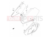 SUZUKI DR350 L (1990) (E03,E28,E33) 30 - FRAME COVER (MODEL L/M)