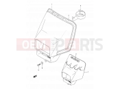 SUZUKI DR350 L (1990) (E03,E28,E33) 33 - HEADLAMP COVER (MODEL L/M)