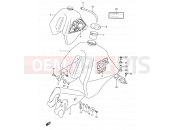 SUZUKI DR350 M (1991) (E03) 27 - FUEL TANK (MODEL L/M)