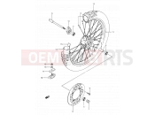 SUZUKI DR350 N (1992) (E03,E28,E33) 35 - FRONT WHEEL