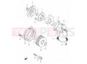SUZUKI DR350 P (1993) (E01) 12 - OIL PUMP