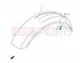 SUZUKI DR350 P (1993) (E03) 31 - FRONT FENDER