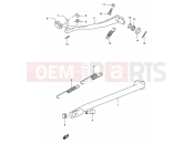 SUZUKI DR350 S (1995) (E01) 25 - STAND - REAR BRAKE