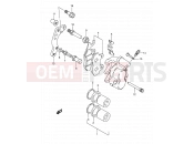 SUZUKI DR350 S (1995) (E03) 40A - FRONT CALIPER (MODEL N/P/R/S/T)