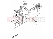 SUZUKI DR350 W (1998) (E01,E24) 23A - HEADLAMP (MODEL W/X E24)
