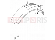 SUZUKI DR350 W (1998) (E01,E24) 36 - FRONT FENDER