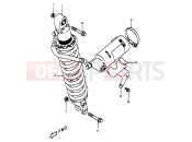 SUZUKI DR350 W (1998) (E01,E24) 49 - REAR SHOCK ABSORBER