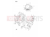 SUZUKI DR350S L (1990) (E02) 4 - CRANKCASE COVER