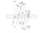 SUZUKI DR350S L (1990) (E02) 33A - FRONT DAMPER (DR350SHN/SHP/SHR)